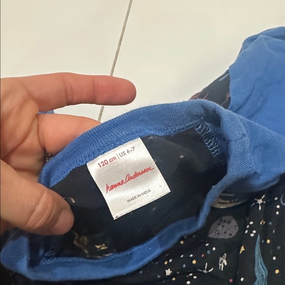 Hanna Andersson Space Adventure Kids Shirt - Blue 6/7 - Picture 2 of 2